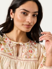 FatFace Tandy Multi Peaches Petite Blouse - Image 3 of 7