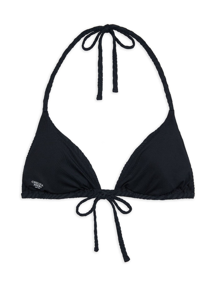 Chelsea Peers Black Jacquard Shell Triangle Bikini Top - Image 5 of 5