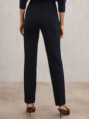 Reiss Blue Norla Pintuck Tapered Trousers - Image 5 of 6