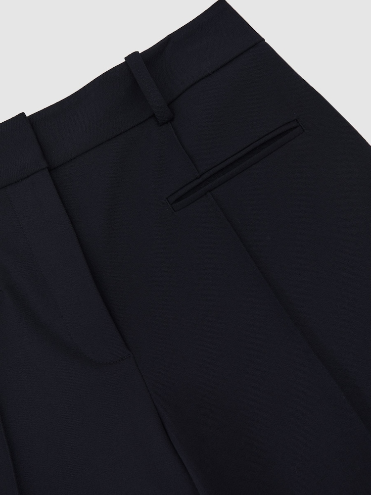 Reiss Blue Norla Pintuck Tapered Trousers - Image 6 of 6 Reiss Blue Norla Pintuck Tapered Trousers - Image 6 of 6