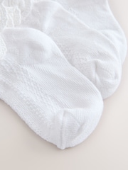 White Lace Baby Socks 3 Pack (0mths-2yrs) - Image 3 of 3