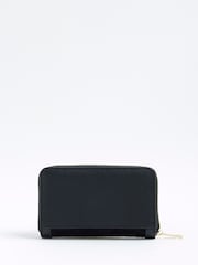 River Island Black Embossed Monogram Envelope Purse - Image 3 of 5