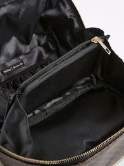 River Island Brown Monogram Charm Make-Up Bag - Image 4 of 5
