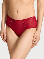 Victoria's Secret Pink Red Lacquer Cheeky Mesh Knickers - Image 1 of 2