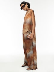 River Island Brown Ombre Train Tunic Top - Image 1 of 4