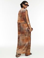 River Island Brown Ombre Train Tunic Top - Image 2 of 4