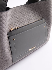 River Island Grey Pocket Embossed Shopper Bag - Image 5 of 6