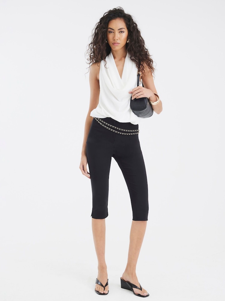 River Island White Drape Cowl Neck Top - Image 1 of 4