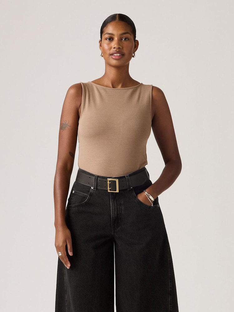 Levi's® Pine Bark Blair Sleeveless Boatneck Tank Top - Image 1 of 6