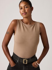 Levi's® Pine Bark Blair Sleeveless Boatneck Tank Top - Image 3 of 6