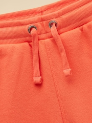 Joules Kids' Pink & Orange Pack Of Two Loopback Sweat Shorts - Image 3 of 5
