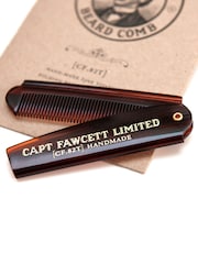 Captain Fawcett Folding Pocket Beard Comb CF.82T - Image 1 of 3