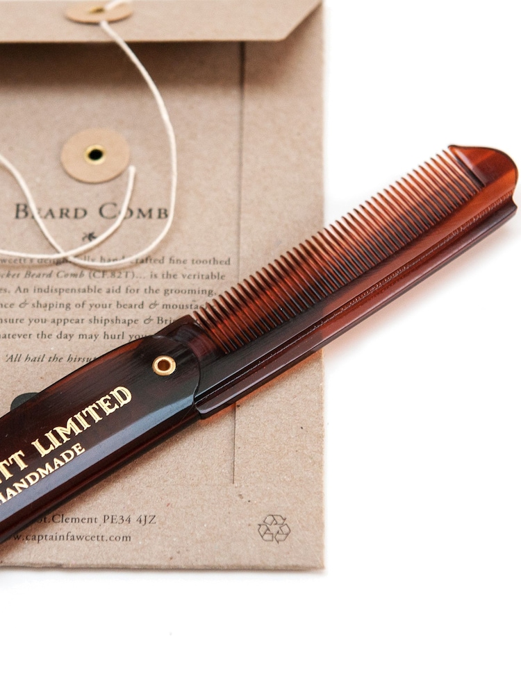 Captain Fawcett Folding Pocket Beard Comb CF.82T - Image 2 of 3