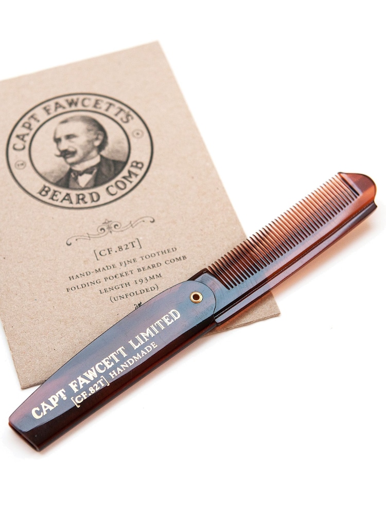 Captain Fawcett Folding Pocket Beard Comb CF.82T - Image 3 of 3