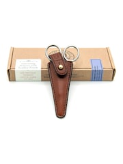 Captain Fawcett Grooming Scissors with Leather Pouch - Image 1 of 3