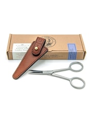 Captain Fawcett Grooming Scissors with Leather Pouch - Image 2 of 3