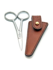 Captain Fawcett Grooming Scissors with Leather Pouch - Image 3 of 3