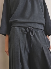 Grey N.Premium Wide Leg Joggers - Image 8 of 11