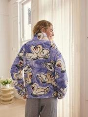 Purple Swan Borg Half Zip Fleece - Image 4 of 8