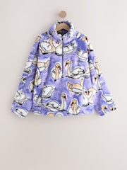 Purple Swan Borg Half Zip Fleece - Image 6 of 8