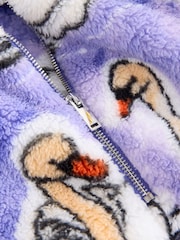 Purple Swan Borg Half Zip Fleece - Image 7 of 8