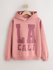 Mauve Purple Graphic Hoodie - Image 1 of 3