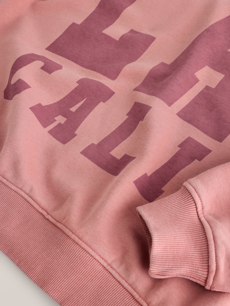 Mauve Purple Graphic Hoodie - Image 2 of 3