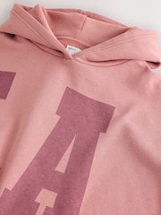 Mauve Purple Graphic Hoodie - Image 3 of 3