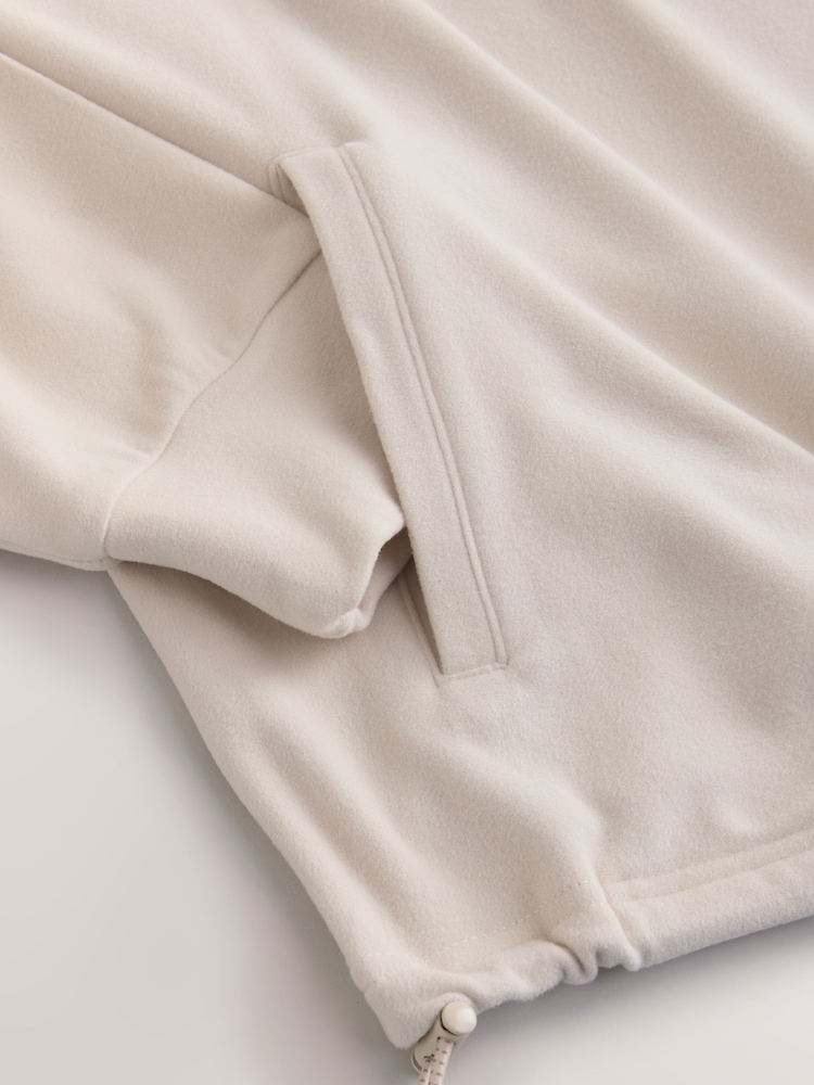 Ecru Half Zip Fleece - Image 10 of 10 Ecru Half Zip Fleece - Image 10 of 10