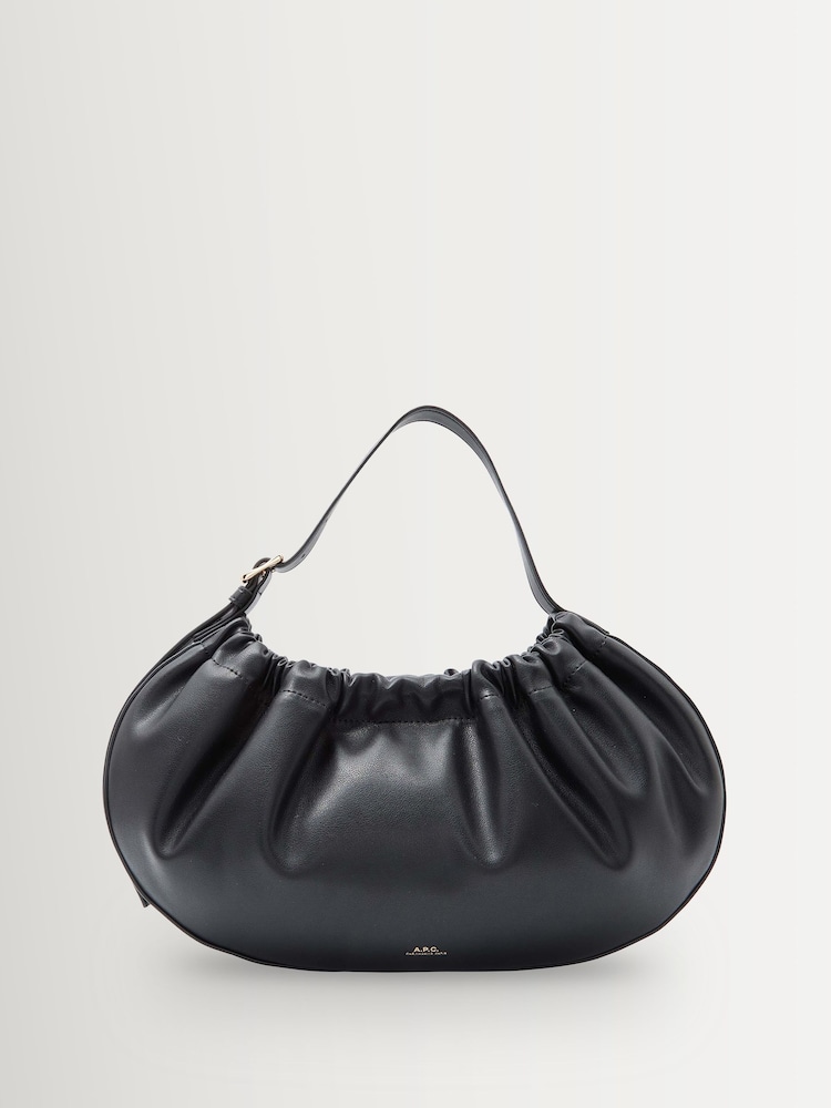 A.P.C. Black Ninon Hoop Bag - Image 1 of 5 A.P.C. Black Ninon Hoop Bag - Image 1 of 5