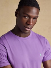 Joules Everyday Purple Classic Fit Cotton T-Shirt - Image 4 of 7