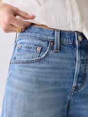 Levi's® Light Blue 501 Curve Shorts - Image 7 of 7