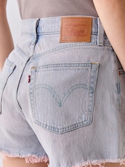 Levi's® Light Blue Denim 501 Curve Shorts - Image 7 of 7