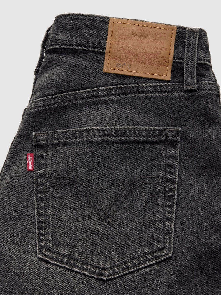 Levi's® Dark Blue 501 Curve Shorts - Image 7 of 7 Levi's® Dark Blue 501 Curve Shorts - Image 7 of 7