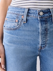 Levi's Mid Blue Denim 501 Mid Thigh Shorts - Image 5 of 6