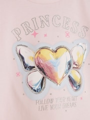 River Island Pink Girls Heart Bow Leggings Set - Image 3 of 9