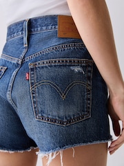 Levi's® Mid Blue 501® Original 100% Cotton Shorts - Image 6 of 6