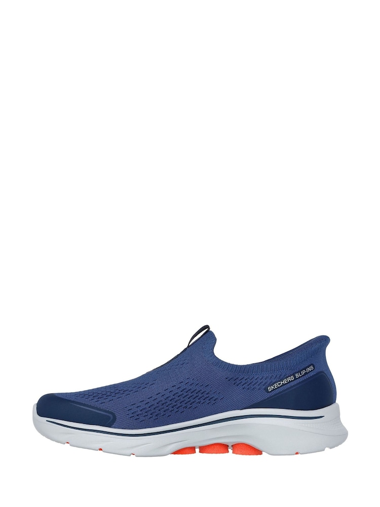 Skechers Blue Go Walk 7 Easy On Evolution Trainers - Image 2 of 4