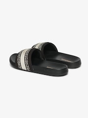 Superdry Black Webbing Interest Pool Sliders - Image 4 of 7