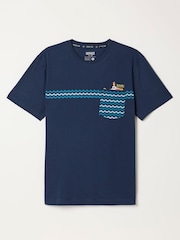 FatFace Navy Beatles Graphic T-Shirt - Image 6 of 6