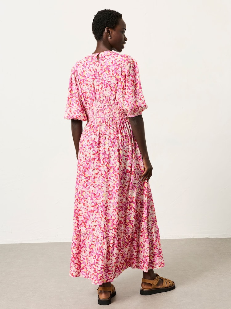 FatFace Multi Confetti Floral Petite Milly Midi Dress - Image 2 of 7