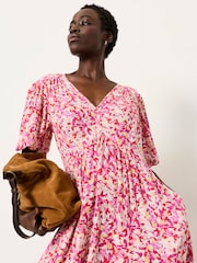 FatFace Multi Confetti Floral Petite Milly Midi Dress - Image 4 of 7