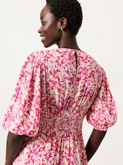 FatFace Multi Confetti Floral Petite Milly Midi Dress - Image 5 of 7