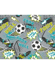 Origin Murals Grey Graphic Print Pixel Footballs Matte Non Woven A3 Mural Sample - Image 2 of 2
