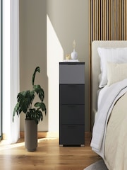 Rauch Metallic Grey Bayla 4 Drawer Chest - Image 1 of 4