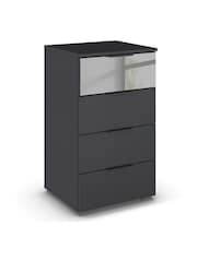 Rauch Metallic Grey Bayla 4 Drawer Chest - Image 3 of 4