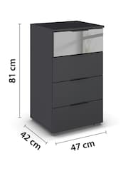 Rauch Metallic Grey Bayla 4 Drawer Chest - Image 4 of 4