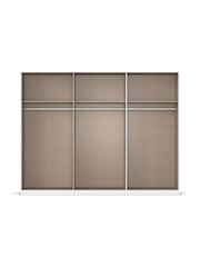 Rauch Metallic Grey Bayla Mirror Semi Fitted 6 Door Wardrobe - Image 6 of 6