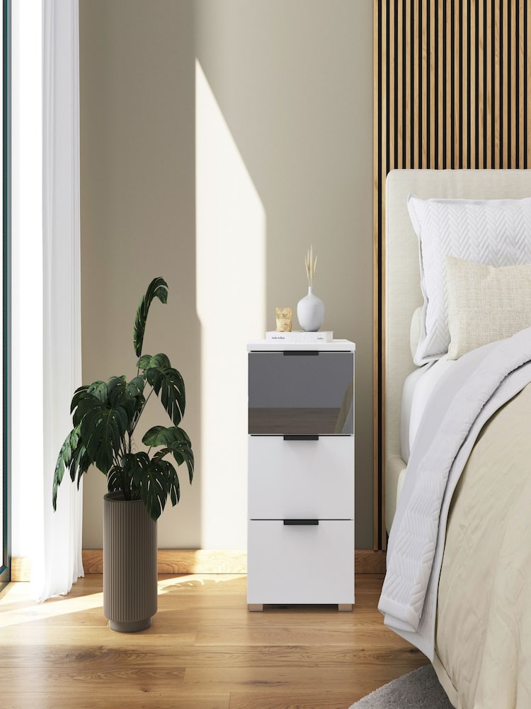 Rauch Alpine White Bayla Bedside Table - Image 1 of 4