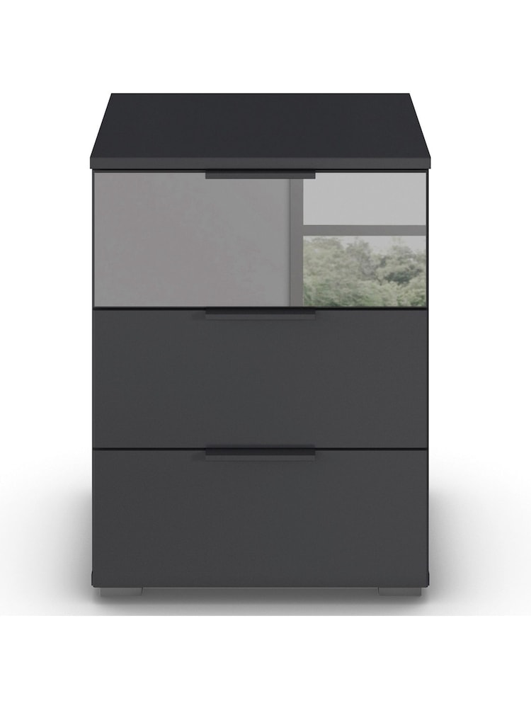 Rauch Metallic Grey Bayla Bedside Table - Image 2 of 4